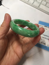 Load image into Gallery viewer, 49mm certified 100% natural Type A sunny green jadeite jade bangle BS85-9901
