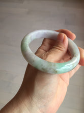 Load image into Gallery viewer, 56.5mm certified 100% natural type A sunny green/purple jadeite jade bangle BK66-4031
