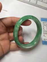 Load image into Gallery viewer, 49mm certified 100% natural Type A sunny green jadeite jade bangle BS85-9901
