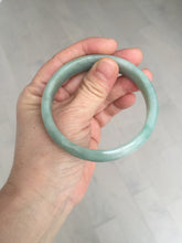 Load image into Gallery viewer, 58.4mm certificated Type A 100% Natural dark green Jadeite Jade bangle AJ75-8581
