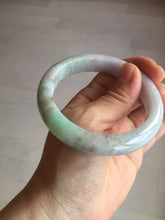 Load image into Gallery viewer, 56.5mm certified 100% natural type A sunny green/purple jadeite jade bangle BK66-4031
