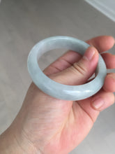 Load image into Gallery viewer, 53.4mm Certified Type A 100% Natural icy watery light green purple jadeite Jade bangle BK121-3399
