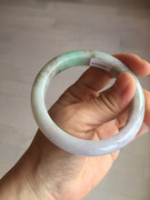 Load image into Gallery viewer, 56.5mm certified 100% natural type A sunny green/purple jadeite jade bangle BK66-4031
