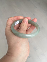 Load image into Gallery viewer, 59.4mm Certified Type A 100% Natural oily dark green gray Jadeite Jade bangle AJ76-8580
