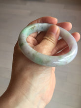 Load image into Gallery viewer, 56.5mm certified 100% natural type A sunny green/purple jadeite jade bangle BK66-4031
