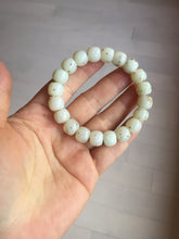 Load image into Gallery viewer, 10x8mm 100% Natural beige white brown vintage style  flying dandelions Osmanthus fragrans cake nephrite Jade bead bracelet HN4
