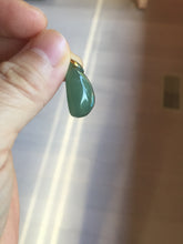 Load image into Gallery viewer, 100% Natural type A dark green/black/gary Jadeite Jade belssed melon pendant PC124-5
