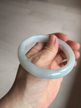 Load image into Gallery viewer, 58mm Certified type A 100% Natural light green/white Jadeite bangle AR118-0253
