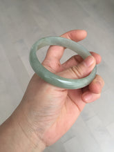 Load image into Gallery viewer, 59.4mm Certified Type A 100% Natural oily dark green gray Jadeite Jade bangle AJ76-8580
