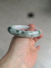 Load image into Gallery viewer, 60.2mm certified 100% natural type A sunny green/brown/purple(FU LU SHOU) jungle camouflage color jadeite jade bangle AZ52-0675

