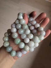 Load image into Gallery viewer, 13mm 100% natural type A yellow/white/green/purple jadeite jade beads bracelet AX25 Add on item
