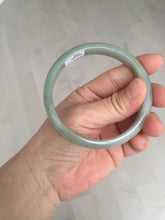 Load image into Gallery viewer, 59.4mm Certified Type A 100% Natural oily dark green gray Jadeite Jade bangle AJ76-8580
