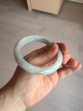 Load image into Gallery viewer, 57.4mm certified type A 100% Natural watery green jadeite jade bangle BK62-4036
