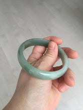 Load image into Gallery viewer, 58.3mm certificated Type A 100% Natural oily dark green Jadeite Jade bangle AJ78-8578
