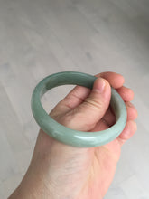 Load image into Gallery viewer, 58.3mm certificated Type A 100% Natural oily dark green Jadeite Jade bangle AJ78-8578
