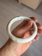 Load image into Gallery viewer, 63.8mm Certified Type A 100% Natural sunny green/white/purple Jadeite Jade bangle BK61-4016
