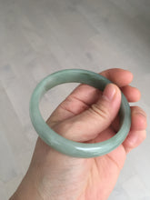 Load image into Gallery viewer, 58.3mm certificated Type A 100% Natural oily dark green Jadeite Jade bangle AJ78-8578
