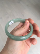 Load image into Gallery viewer, 58.3mm certificated Type A 100% Natural oily dark green Jadeite Jade bangle AJ78-8578
