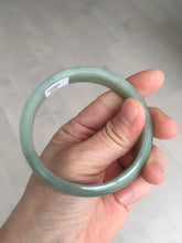 Load image into Gallery viewer, 58.3mm certificated Type A 100% Natural oily dark green Jadeite Jade bangle AJ78-8578
