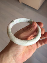 Load image into Gallery viewer, 63.8mm Certified Type A 100% Natural sunny green/white/purple Jadeite Jade bangle BK61-4016
