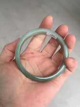 Load image into Gallery viewer, 58.3mm certificated Type A 100% Natural oily dark green Jadeite Jade bangle AJ78-8578
