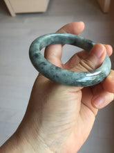 Load image into Gallery viewer, 55.8mm Certified Type A 100% Natural dark green gray black Jadeite bangle PD136-6286
