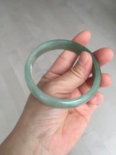 Load image into Gallery viewer, 58.3mm certificated Type A 100% Natural oily dark green Jadeite Jade bangle AJ78-8578
