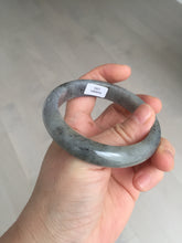 Load image into Gallery viewer, 卖了 55mm certified Type A 100% Natural icy watery yellow black(WuJi) black sesame paste Jadeite Jade bangle AJ79-1293
