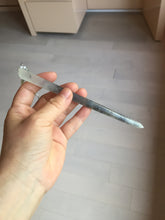 Load image into Gallery viewer, 16cm 100% Natural icy watery black/clear (水墨) Xiu Jade Serpentine hairpin AW27
