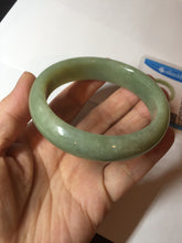 Load image into Gallery viewer, 56.4mm certified 100% Natural green/yellow nephrite Hetian Jade bangle HF79-8445
