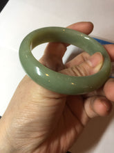 Load image into Gallery viewer, 56.4mm certified 100% Natural green/yellow nephrite Hetian Jade bangle HF79-8445
