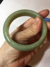 Load image into Gallery viewer, 56.4mm certified 100% Natural green/yellow nephrite Hetian Jade bangle HF79-8445
