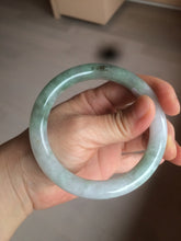 Load image into Gallery viewer, 59.4mm Certified Type A 100% Natural green round cut Jadeite Jade bangle AZ126-2806
