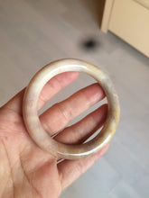 Load image into Gallery viewer, 53.8mm 100% natural beige yellow pink purple round cut a taste of the tropical Coral Jade (珊瑚玉) bangle SY22
