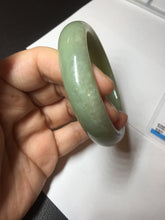 Load image into Gallery viewer, 56.4mm certified 100% Natural green/yellow nephrite Hetian Jade bangle HF79-8445
