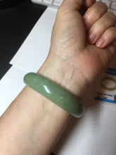 Load image into Gallery viewer, 56.4mm certified 100% Natural green/yellow nephrite Hetian Jade bangle HF79-8445
