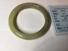Load image into Gallery viewer, 58.4mm certified Type A 100% Natural yellow/brown flying dandelions nephrite Hetian Jade bangle HF80-0469
