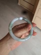 Load image into Gallery viewer, 59.4mm Certified Type A 100% Natural green round cut Jadeite Jade bangle AZ126-2806
