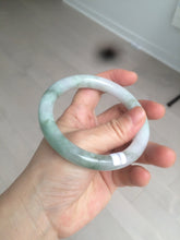 Load image into Gallery viewer, 59.4mm Certified Type A 100% Natural green round cut Jadeite Jade bangle AZ126-2806
