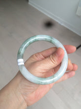 Load image into Gallery viewer, 59.4mm Certified Type A 100% Natural green round cut Jadeite Jade bangle AZ126-2806
