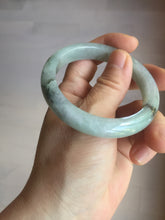 Load image into Gallery viewer, 52.3mm certified 100% natural Type A icy watery dark green jadeite jade bangle AH103-4490
