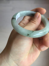 Load image into Gallery viewer, 52.3mm certified 100% natural Type A icy watery dark green jadeite jade bangle AH103-4490
