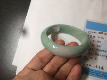 Load image into Gallery viewer, 50mm Certified Type A 100% Natural sunny green/purple tropical beach Jadeite Jade bangle D109-7738
