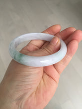 Load image into Gallery viewer, 56.5mm certified Type A 100% Natural purple white green Jadeite Jade bangle AJ80-1266
