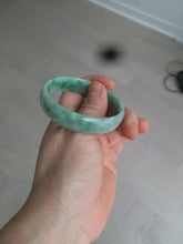 Load image into Gallery viewer, 51.7mm certified 100% natural Type A sunny green/gray jadeite jade bangle BK6-3358
