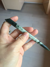 Load image into Gallery viewer, 13.5cm 100% Natural green blue black Xiu Jade Serpentine hairpin AW30
