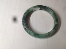 Load image into Gallery viewer, 60.1mm Certified Type A 100% Natural green/dark green Jadeite Jade bangle AS68-1658
