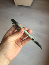 Load image into Gallery viewer, 13.5cm 100% Natural green blue black Xiu Jade Serpentine hairpin AW30
