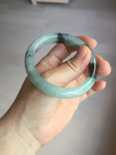 Load image into Gallery viewer, 53mm certified 100% natural Type A icy watery dark green brown jadeite jade bangle AH102-4492
