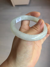 Load image into Gallery viewer, 55.4mm certified 100% natural type A icy watery white light green jadeite jade bangle AH101-0551
